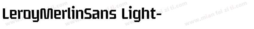 LeroyMerlinSans Light字体转换